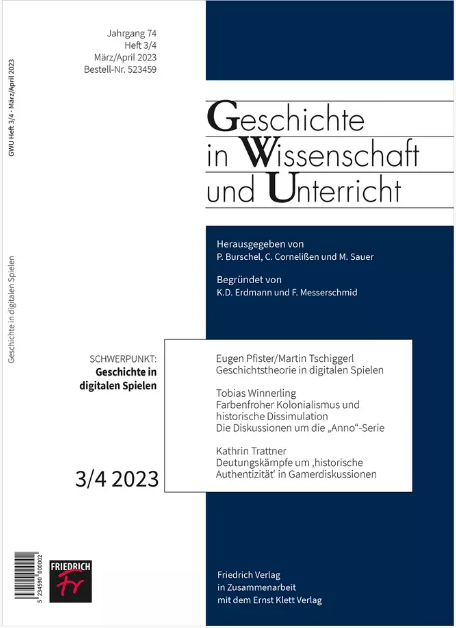 Cover Zeitschrift Geschichte in Wissenschaft und Unterricht